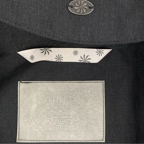 ATHLETA Midtown Rain Trench Coat Hooded | Dark Gray | Women’s Size M Waterproof - Picture 11 of 16